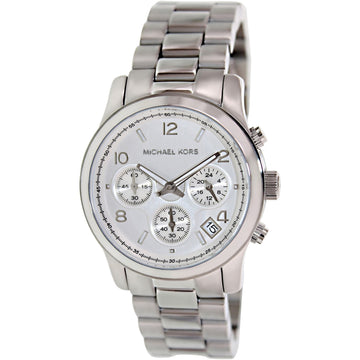 Michael Kors Silver Midsized Chronograph Ladies Watch MK5076